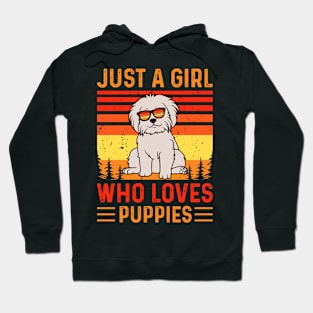 Just A Girl Who Loves Puppies T shirt For Women T-Shirt Hoodie